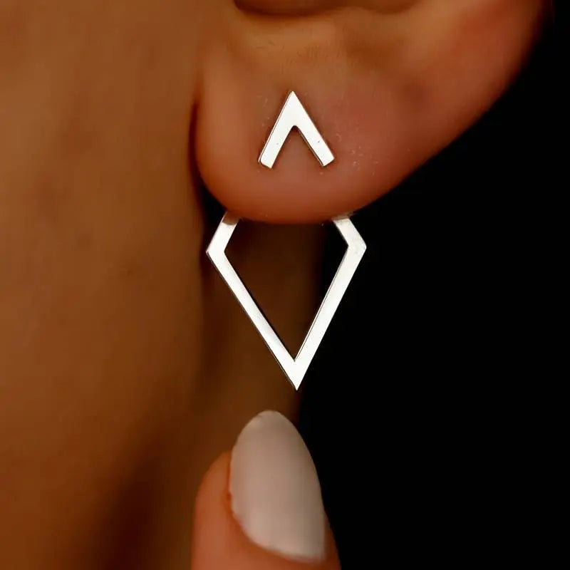 Eska | Sleek Geometric Minimalist Earrings