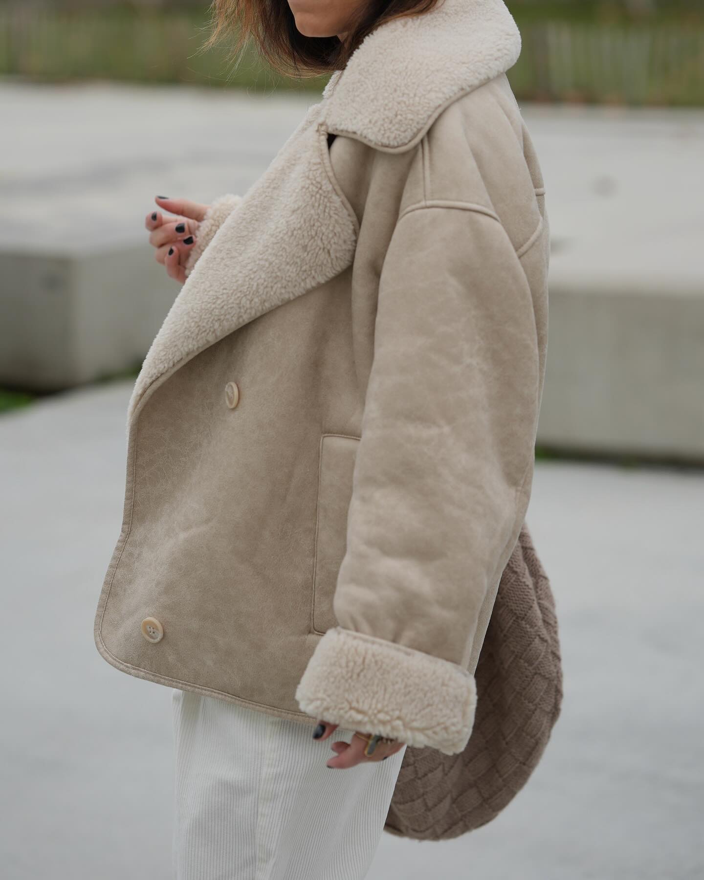 Aira | Biker Look Winter Jacket with Teddy Lining – Warm & Stylish