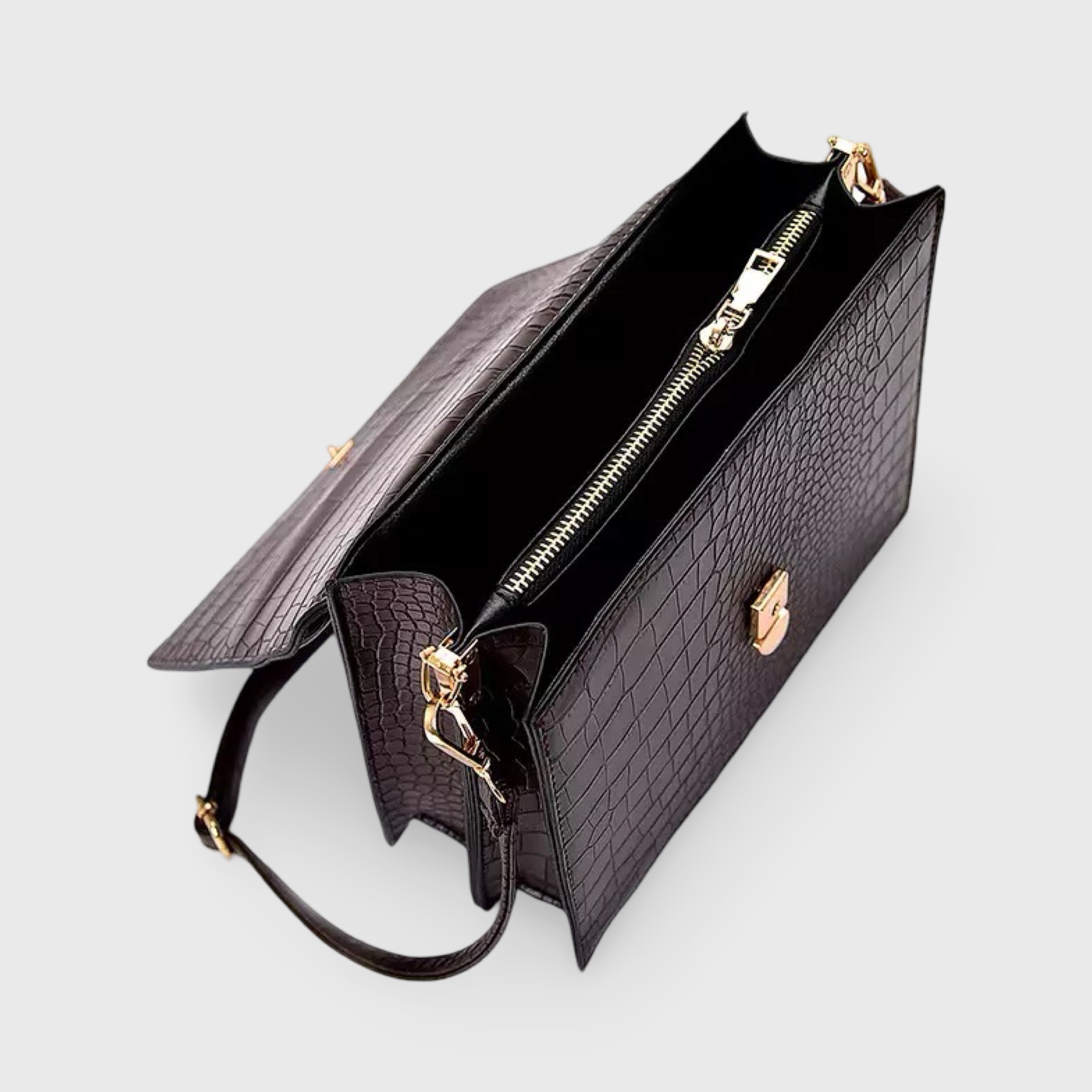Diek | Mini Croc Shoulder Bag - Crossbody