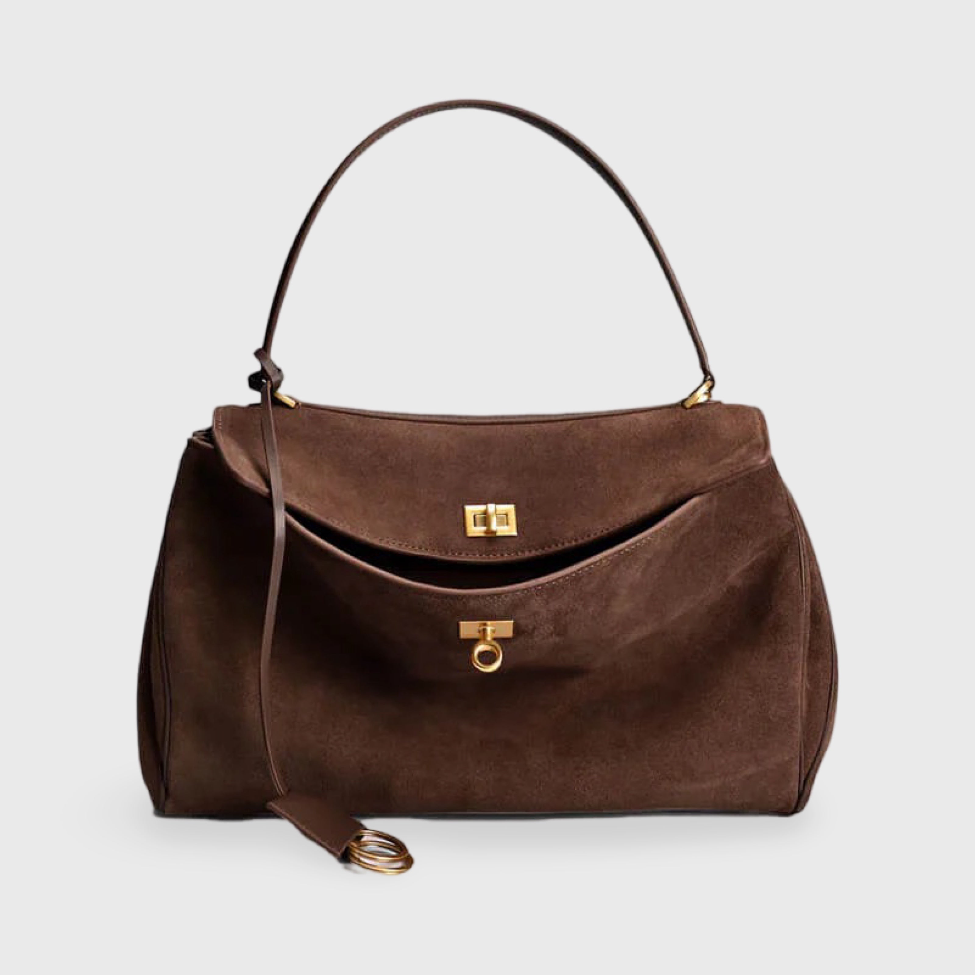 Luxe Suede Shoulder Bag - Stylish & Practical