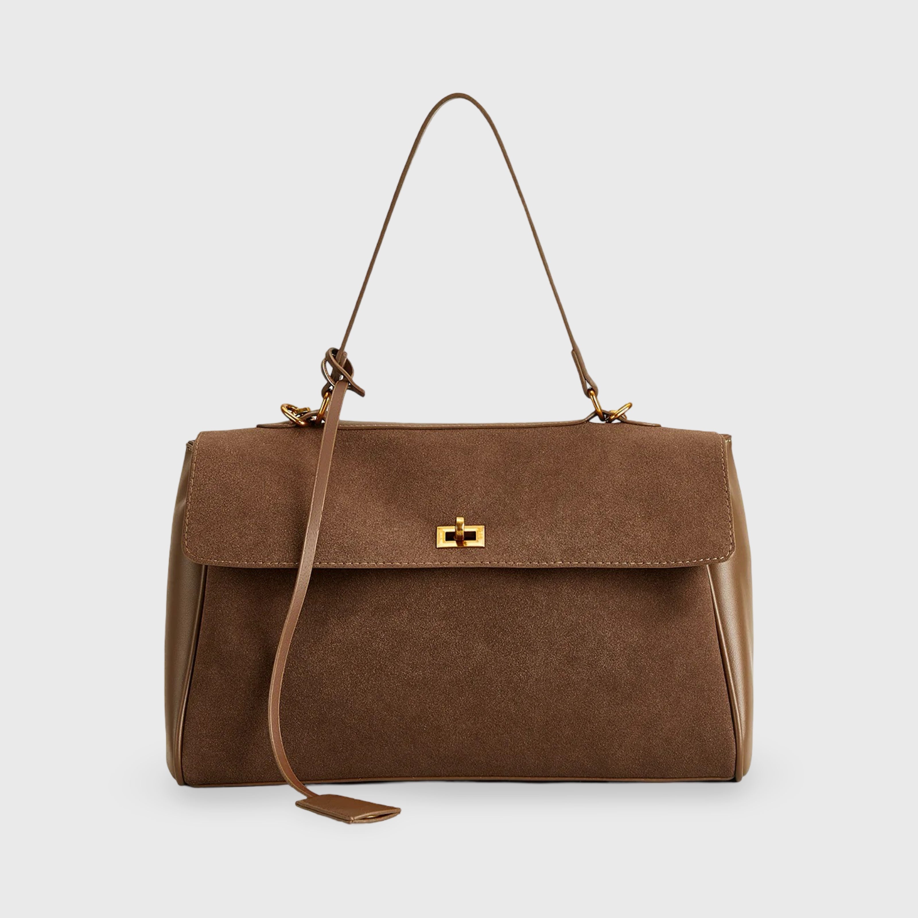 Jule | Premium Shoulder Bag made of Suede with Vegan Leather Finishes