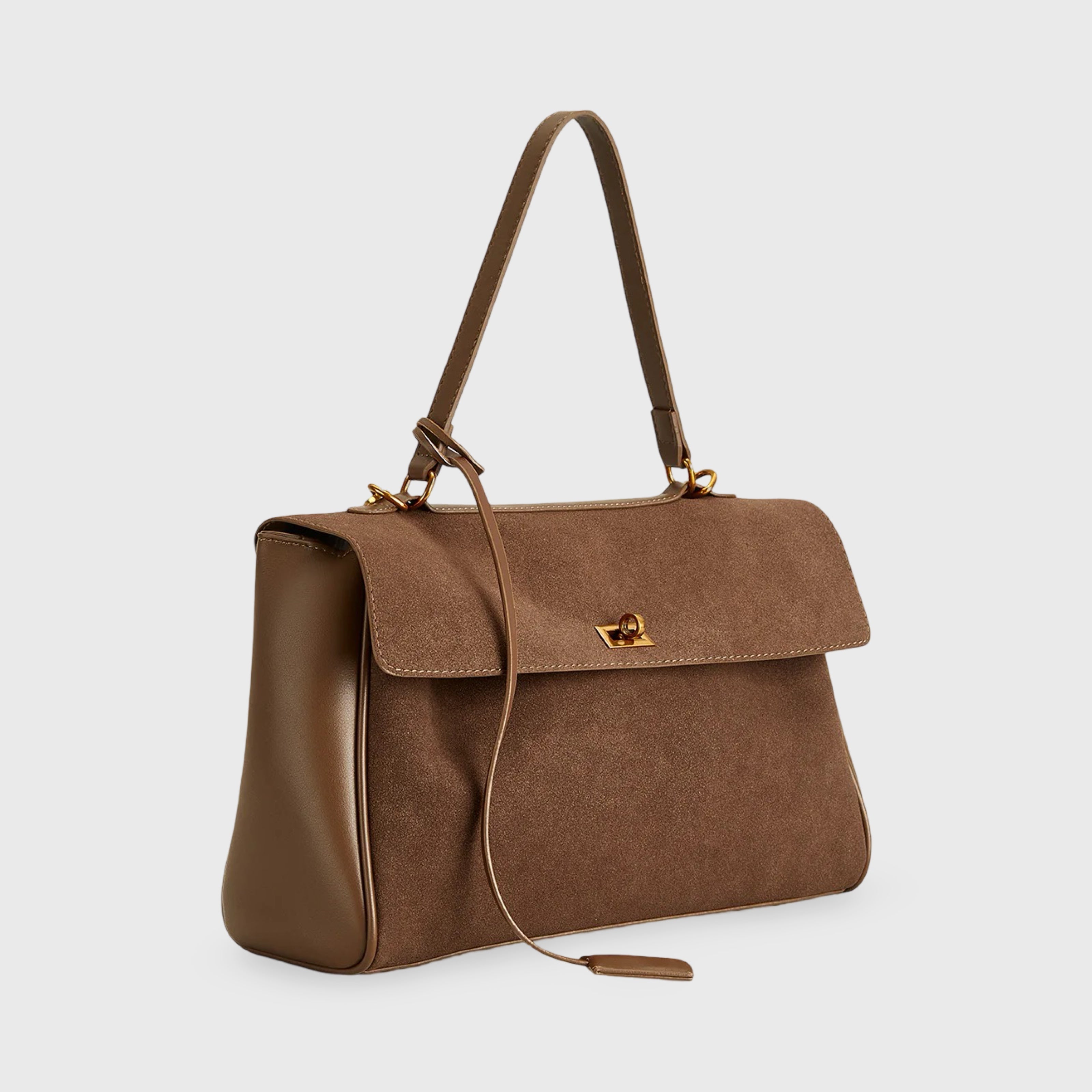 Jule | Premium Shoulder Bag made of Suede with Vegan Leather Finishes