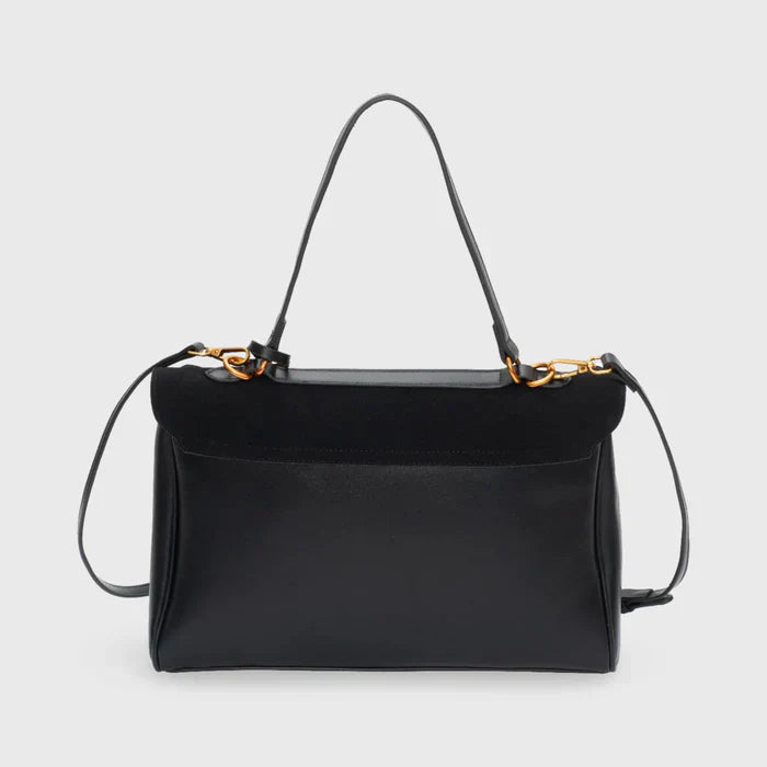 Jule | Premium Shoulder Bag made of Suede with Vegan Leather Finishes