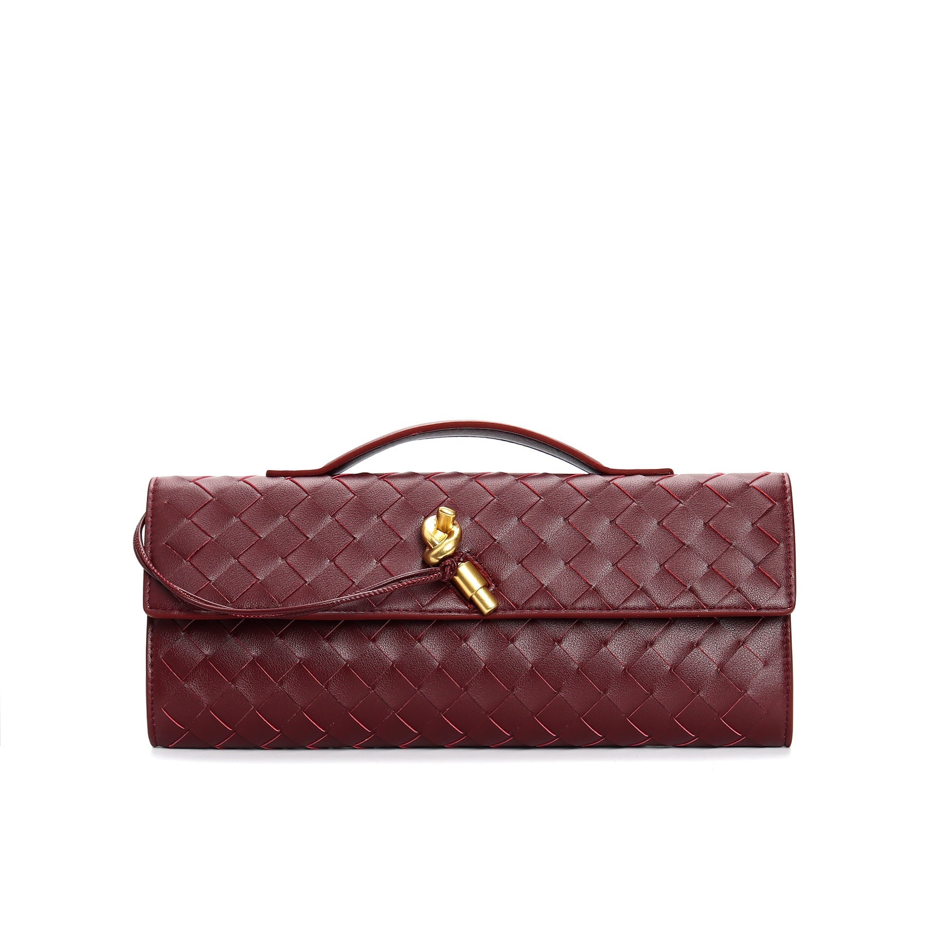 Leora | Luxe Shoulder Bag - Woven Clutch