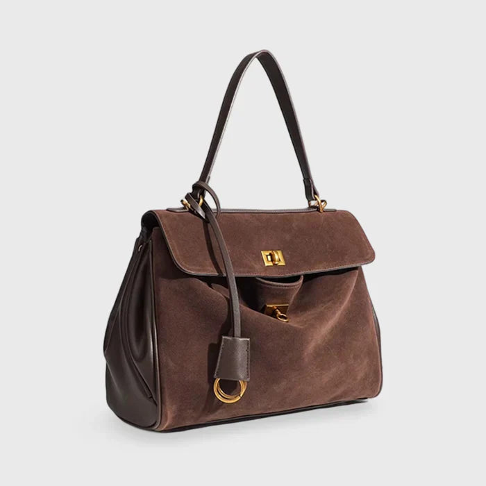 Jule | Premium Shoulder Bag made of Suede with Vegan Leather Finishes