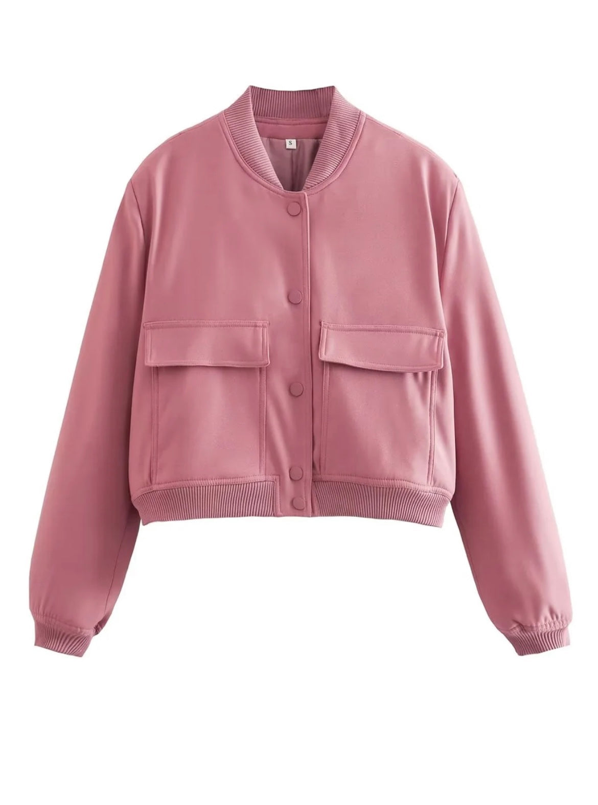 Stylish Cropped Bomber Jacket