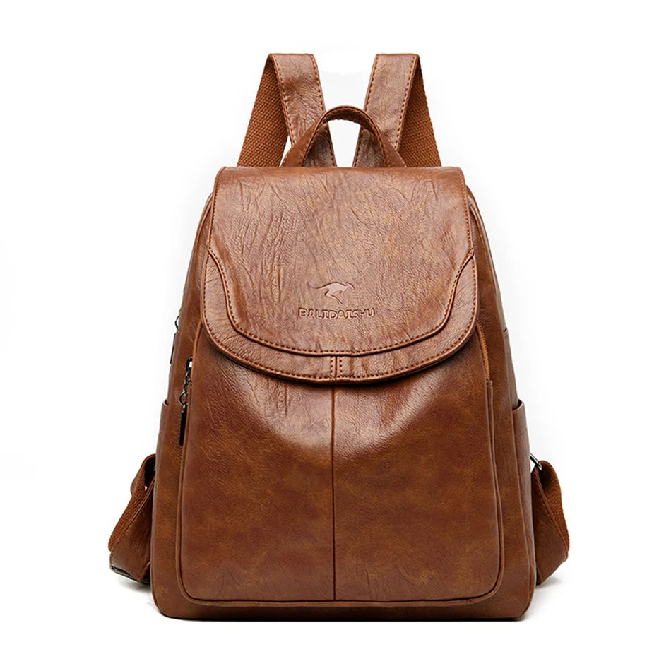 Stylish Leather Backpack