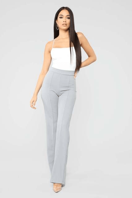 Arleta | Soft Fabric High-Waisted Flared Pants