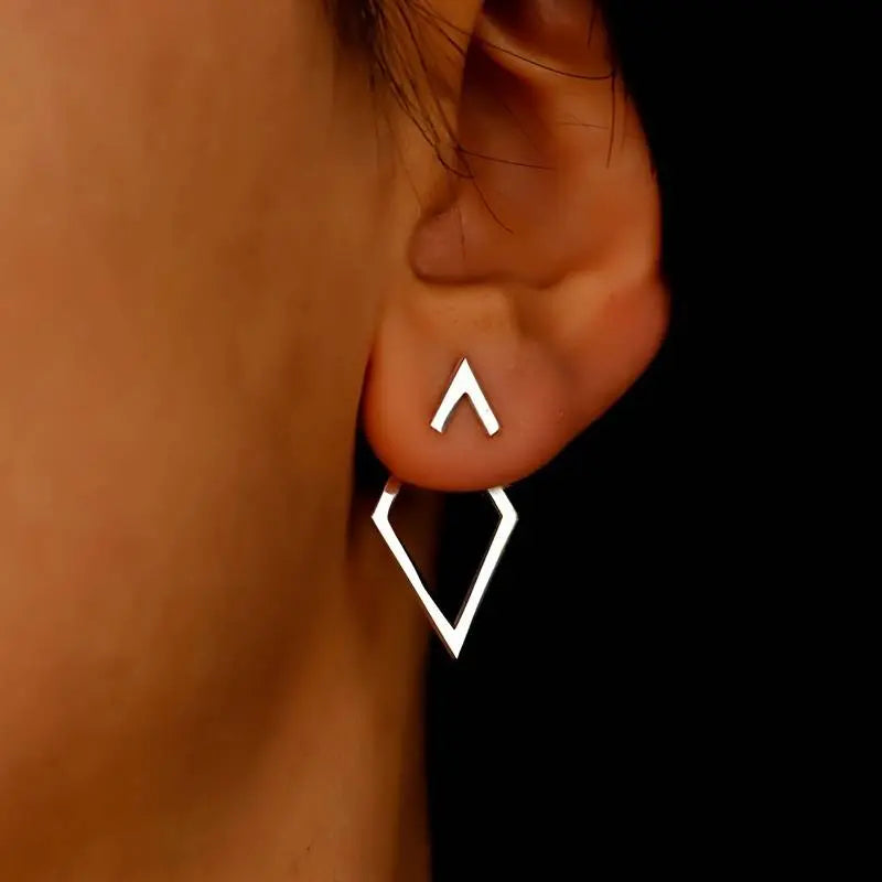 Eska | Sleek Geometric Minimalist Earrings