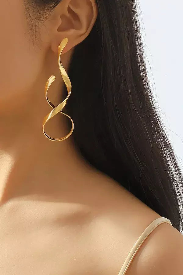 Eda | Elegant Drop-Shaped Stainless Steel Earrings for Women