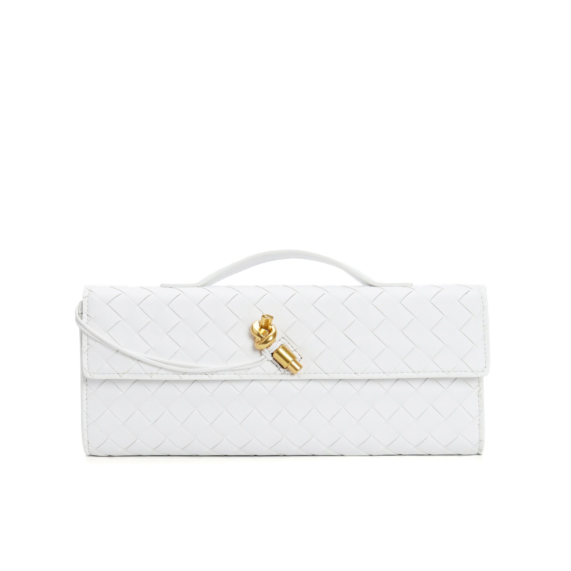 Leora | Luxe Shoulder Bag - Woven Clutch