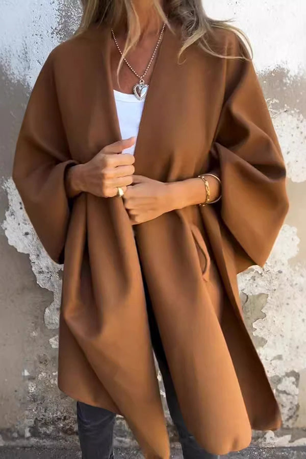 Alisa | Fashionable Women's Cape Shawl – Elegant Open Style Jacket