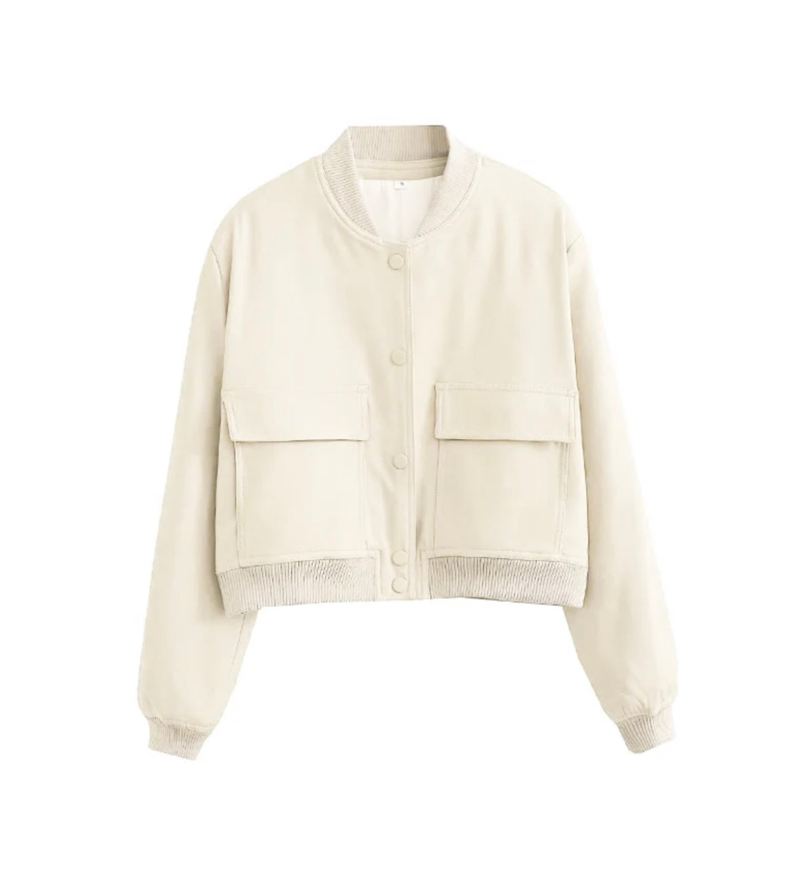Stylish Cropped Bomber Jacket