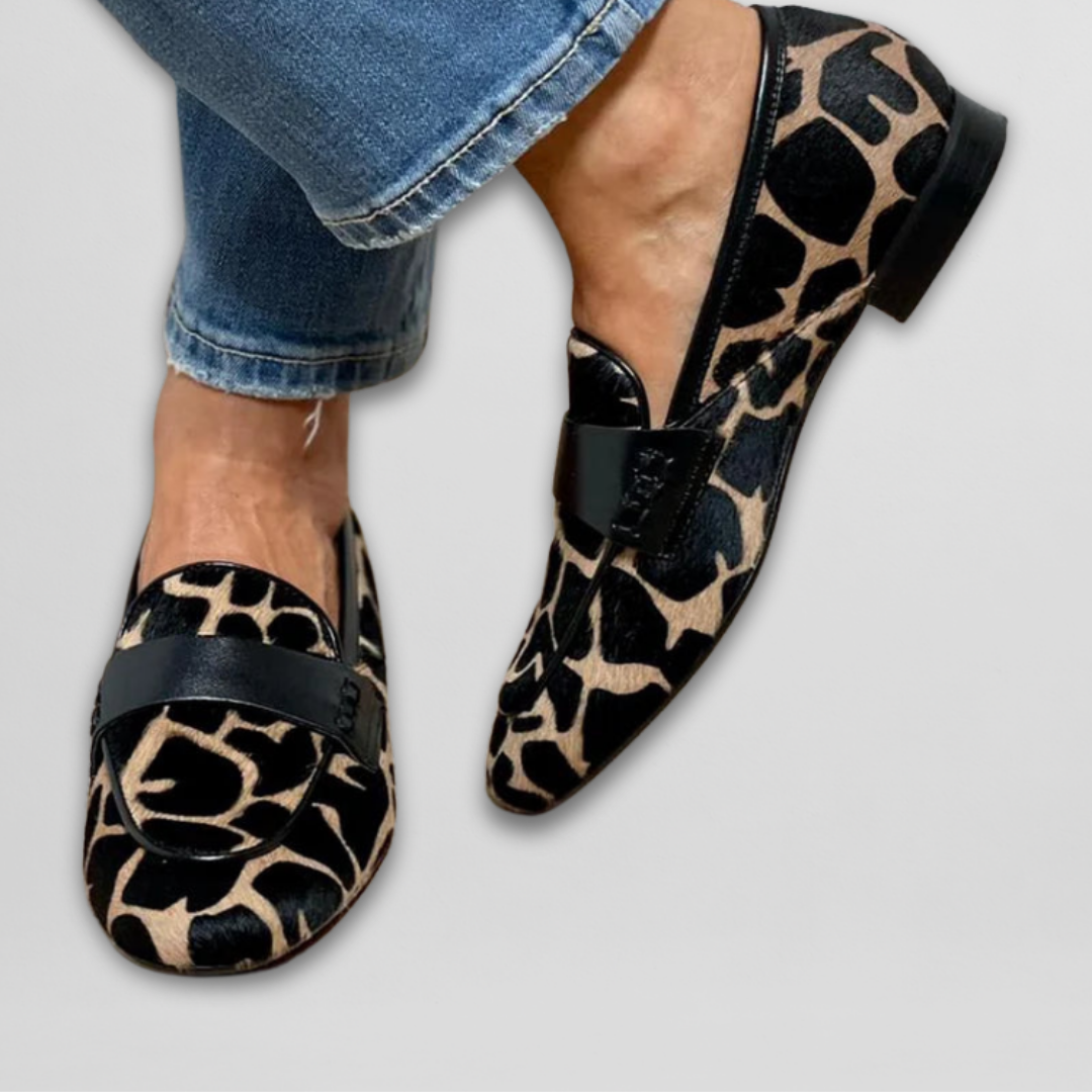 Reine | Animal Print Moccasins