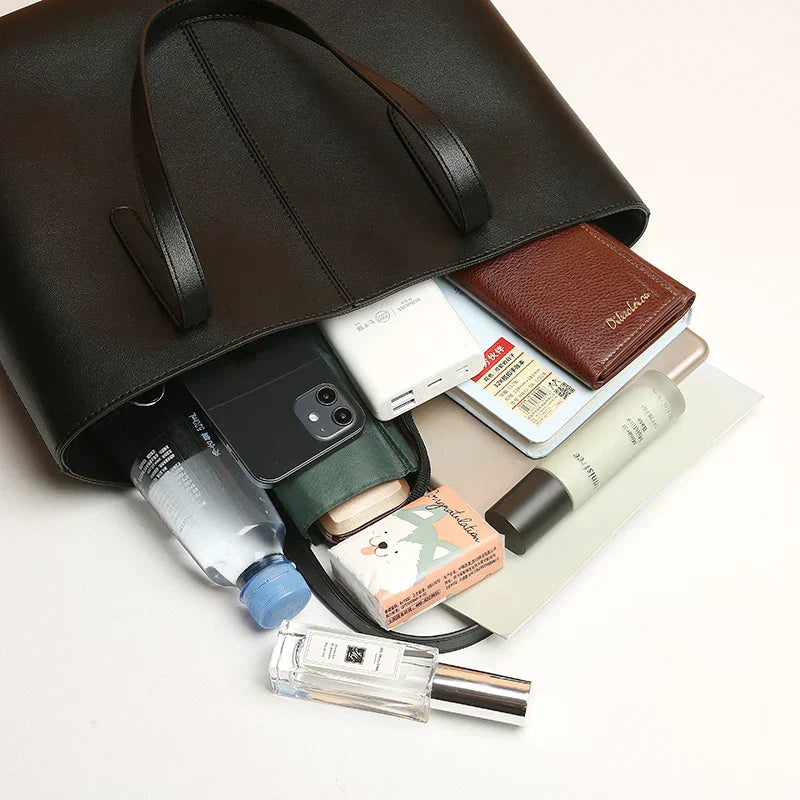 Thaxa | Luxury Leather Shoulder Bag with Adjustable Shoulder Strap