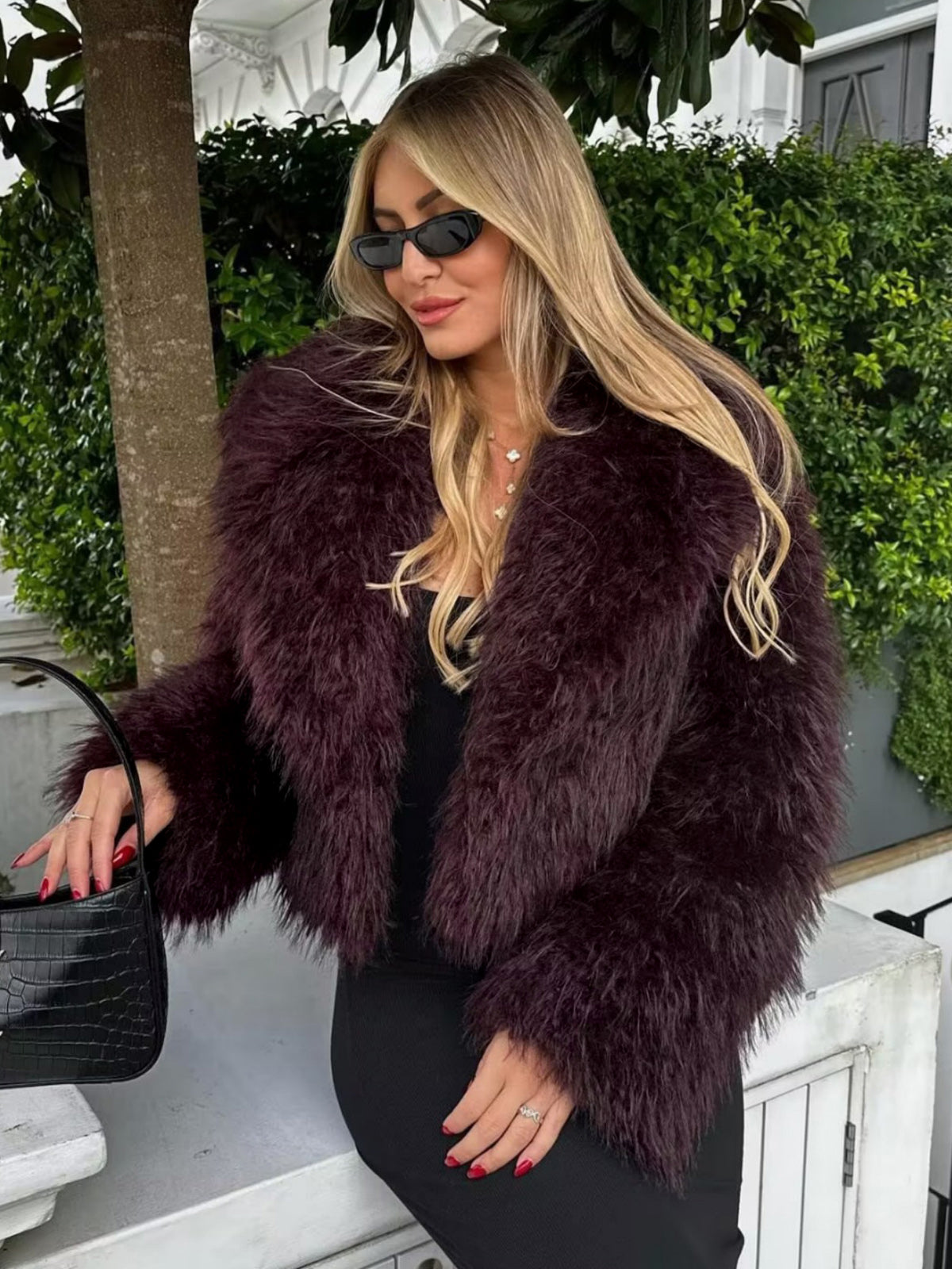 Pascale | Faux Fur Women's Coat – Soft Short Winter Jacket