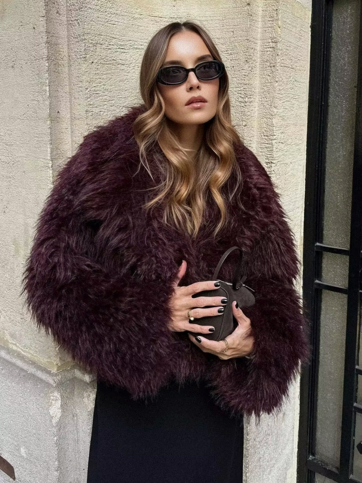 Pascale | Faux Fur Women's Coat – Soft Short Winter Jacket