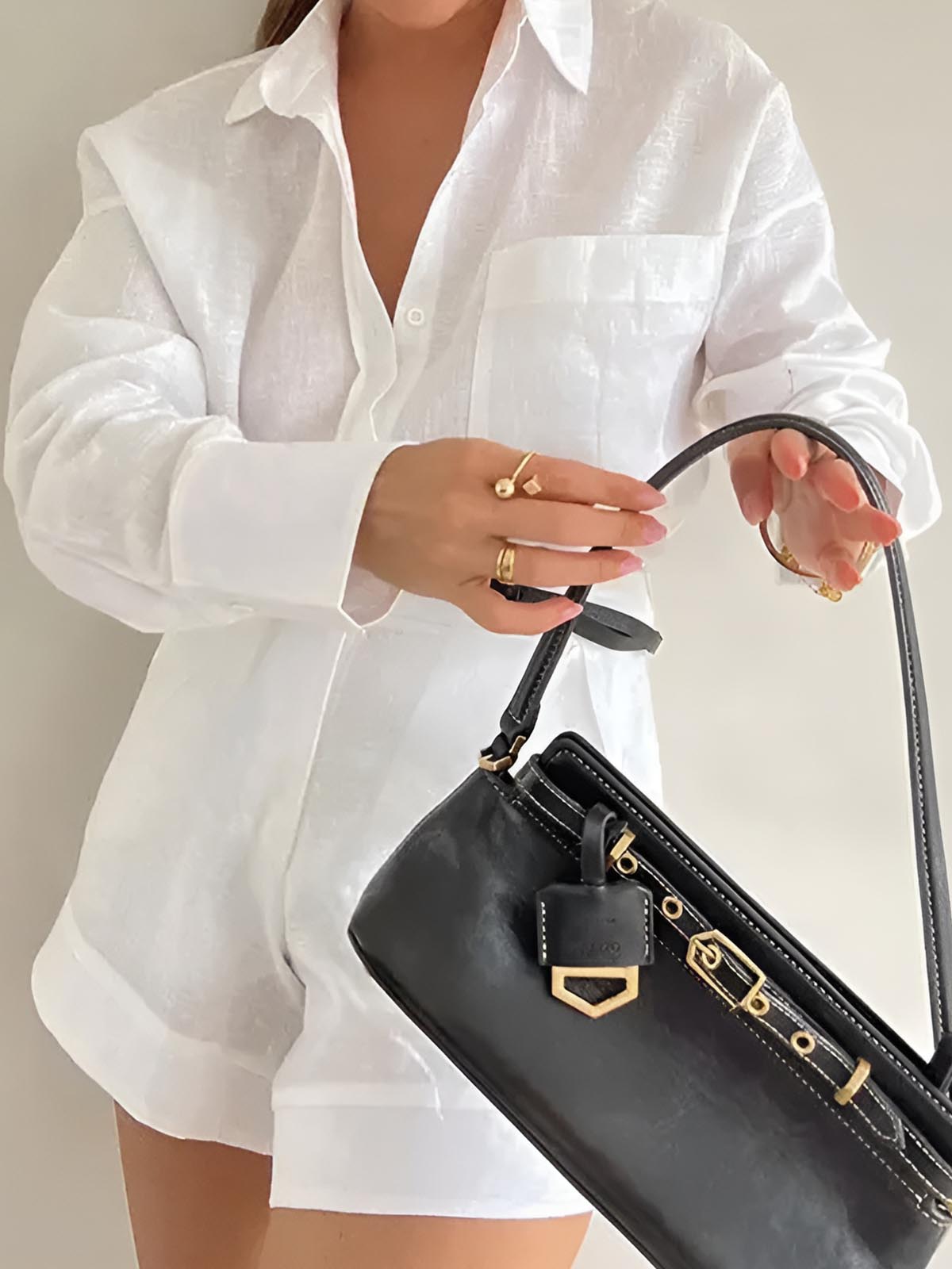 Dona | Women's Two-Piece Cotton Set – Blouse & Shorts for a Stylish Summer