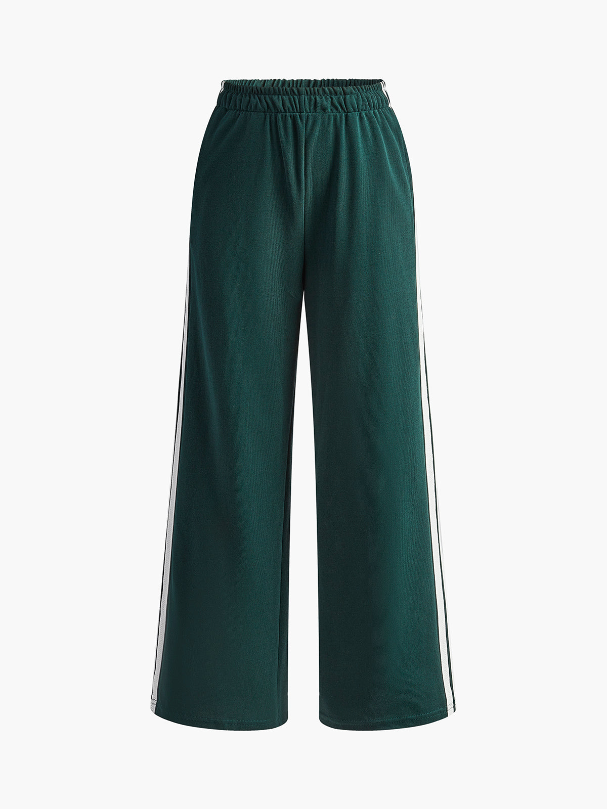 Women's Striped High-Waisted Patchwork Pants – Stylish & Comfortable