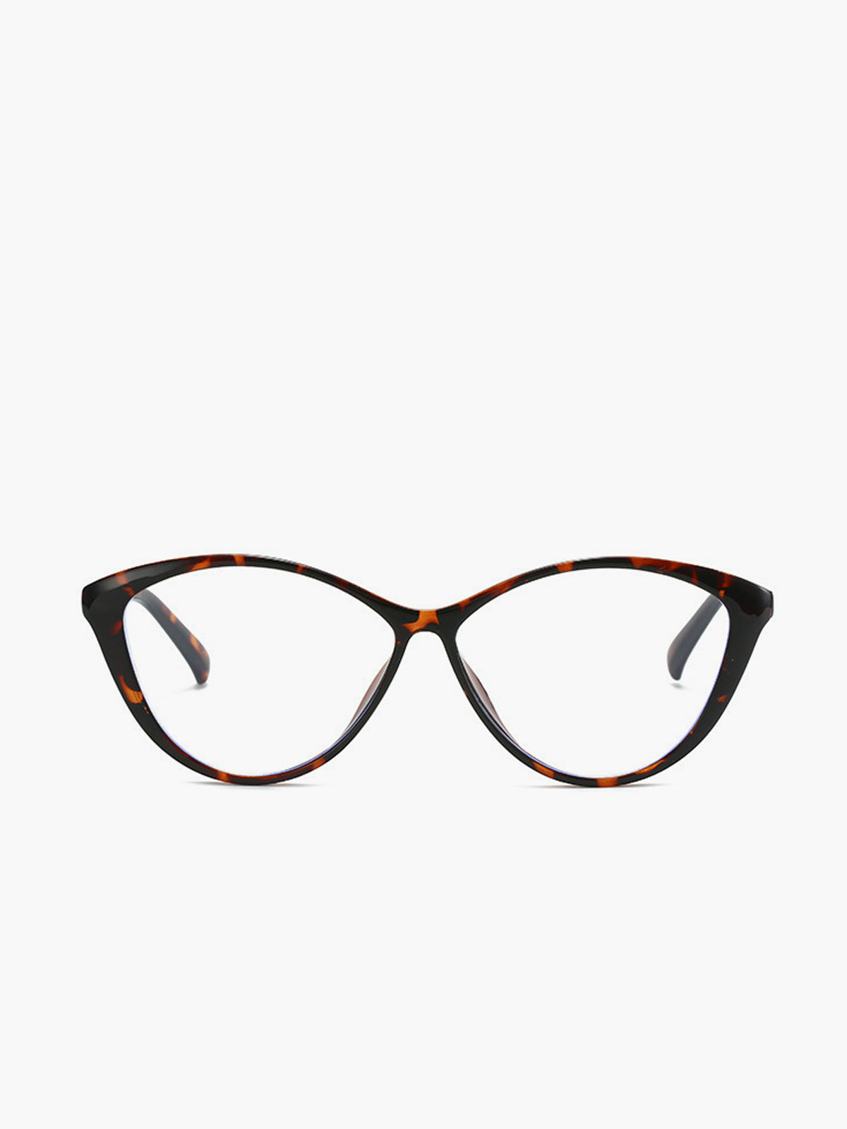 Jytte | Women's Retro Cat-Eye Glasses in Leopard Print
