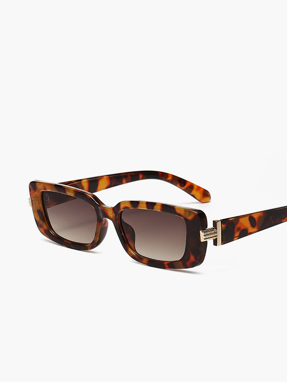 Jalee | Trendy Square Leopard Print Sunglasses