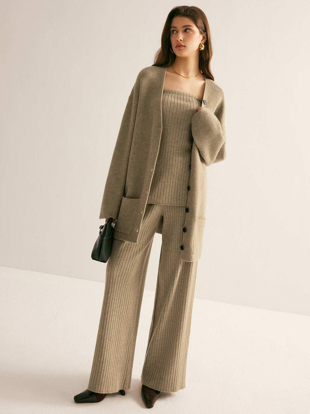 Annita | Ribbed Knit Cardigan for Women – Soft & Stretchy