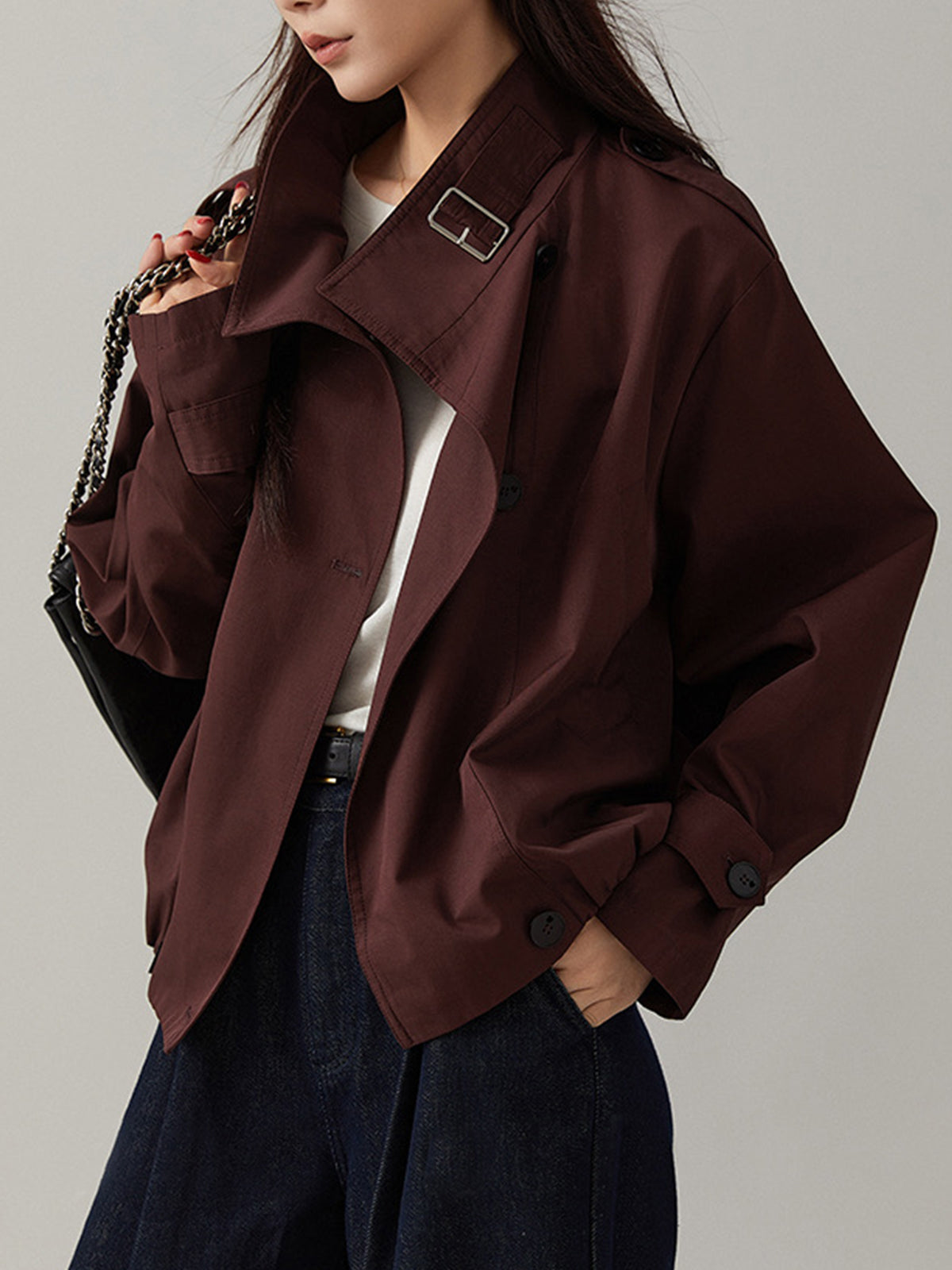 Kacy | Vintage Loose Trenchcoat – Lightweight & Stylish