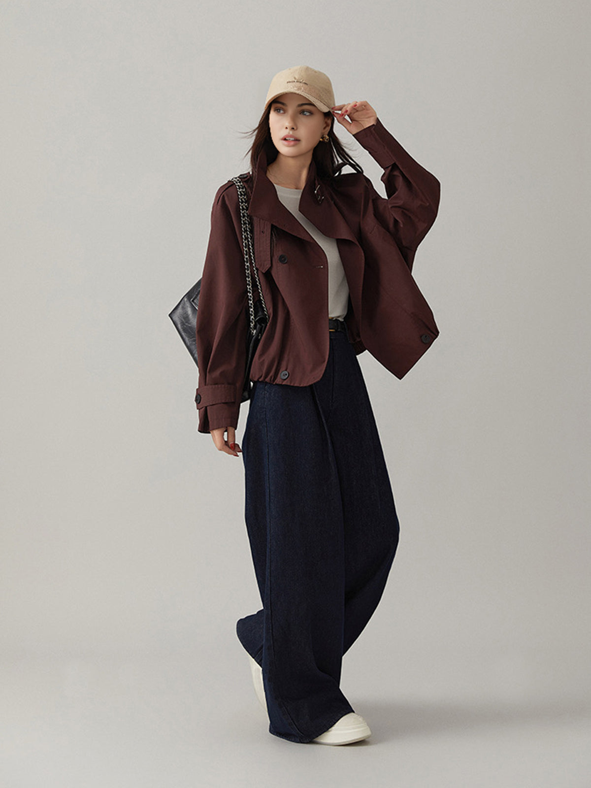 Kacy | Vintage Loose Trenchcoat – Lightweight & Stylish