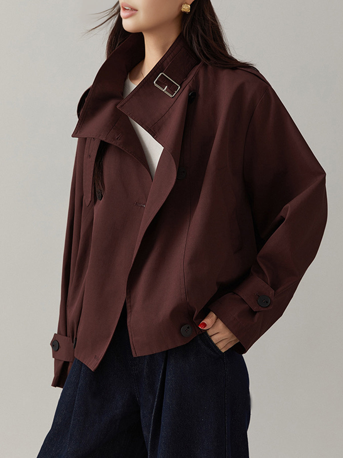 Kacy | Vintage Loose Trenchcoat – Lightweight & Stylish