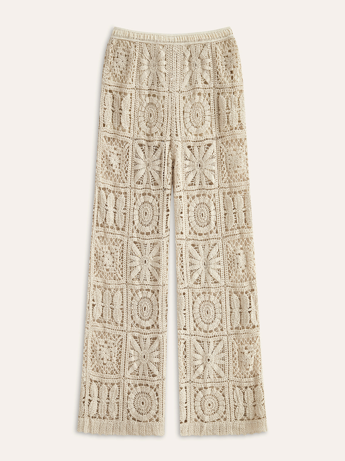 Bibiana | Women's Semi-Transparent Mid-Rise Long Pants