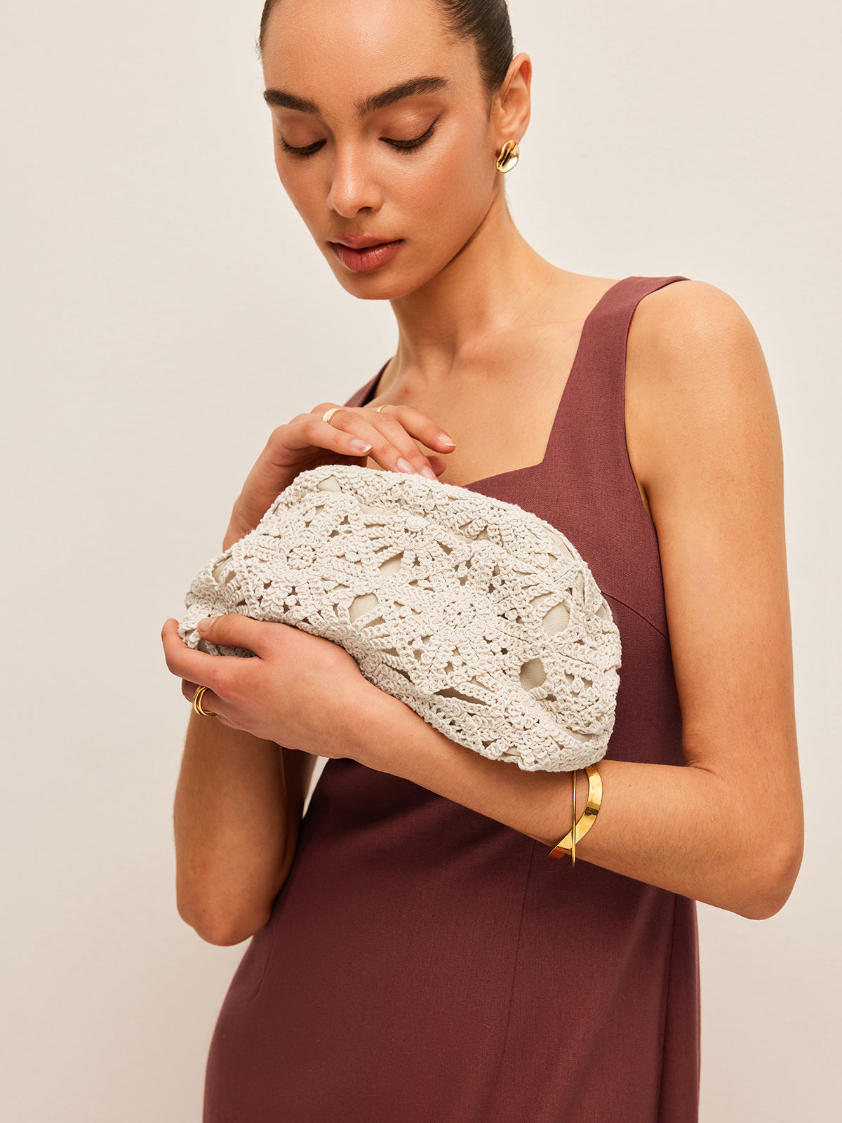 Crochet | Clutch Bag – Boho Handbag - Cotton and Lace