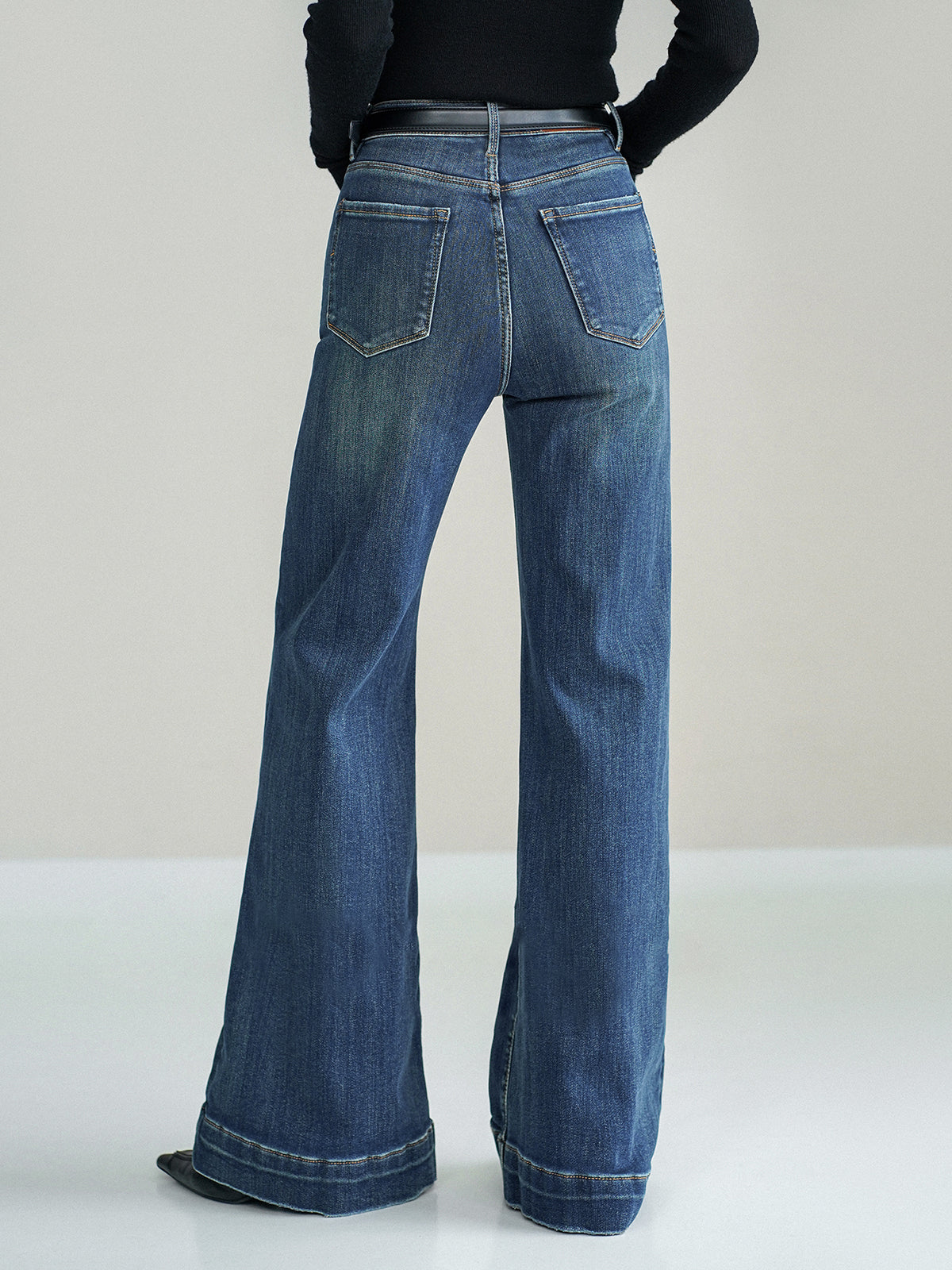 Metha Women's Mid-Rise Stretch Bootcut Denim Jeans