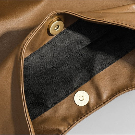 Nouri | Shoulder Bag Made of High-Quality Vegan Leather with Gold Details