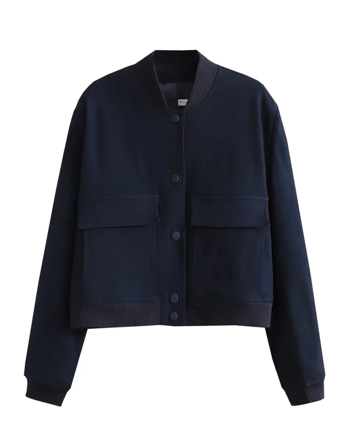 Stylish Cropped Bomber Jacket