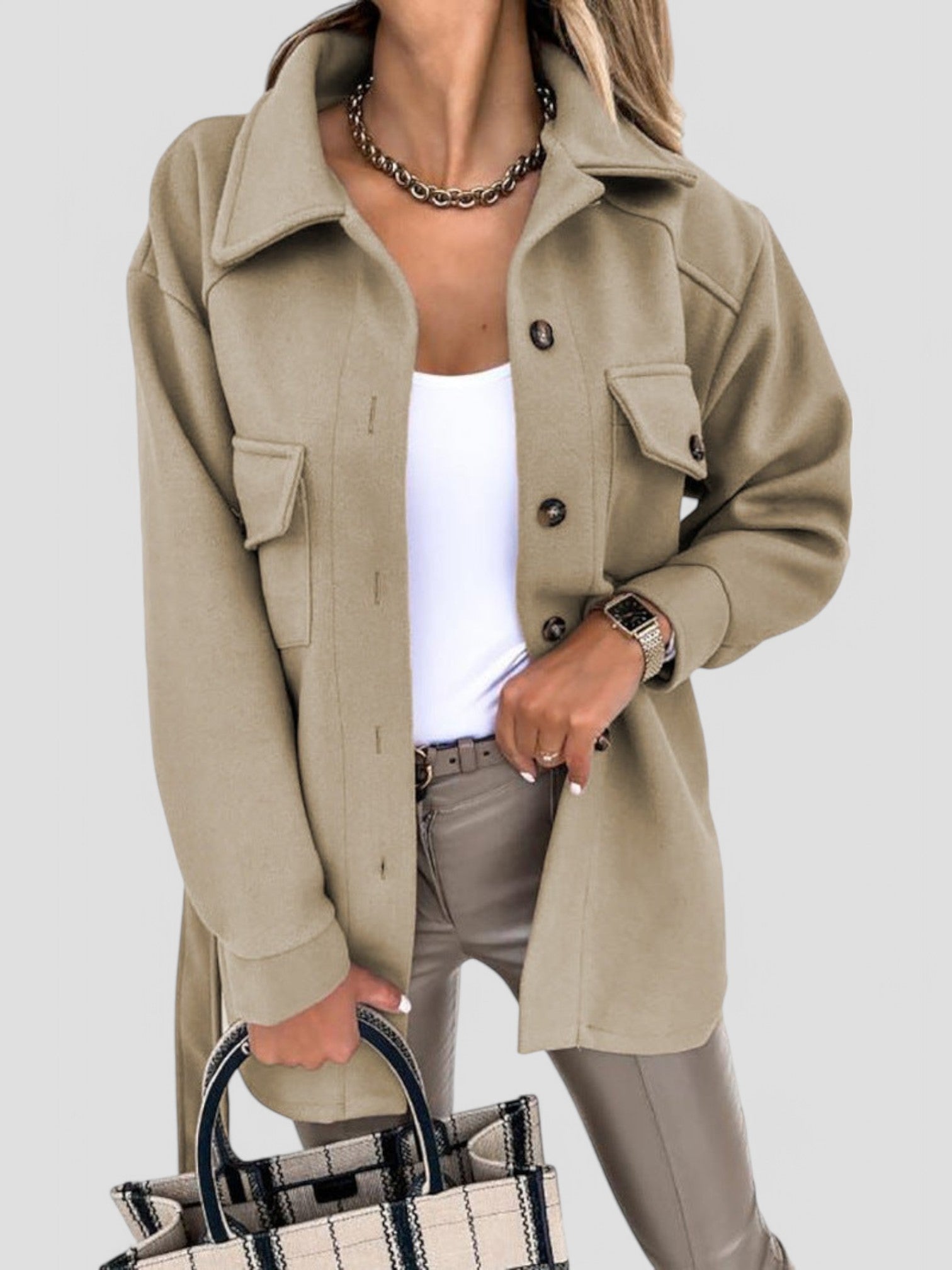 Trendy Summer Vest with Stylish Buttons for Women