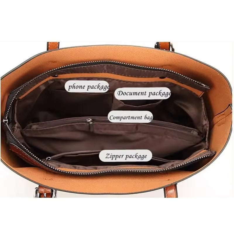 Mirla | Stylish and Spacious Leather Tote Bag