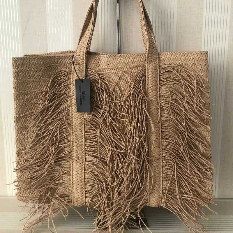 Aryana | Large Boho Ruffle Shoulder Bag