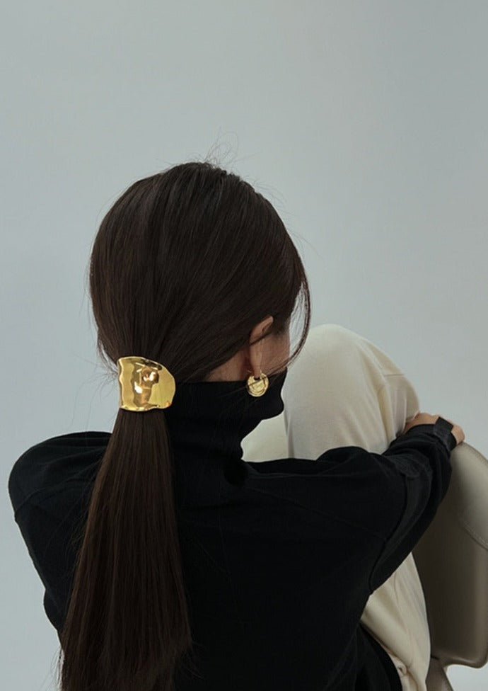 Ilana | Sleek Minimalist Hair Cuff – Available in Gold or Silver