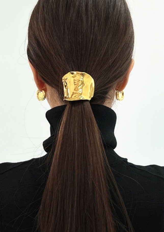 Ilana | Sleek Minimalist Hair Cuff – Available in Gold or Silver