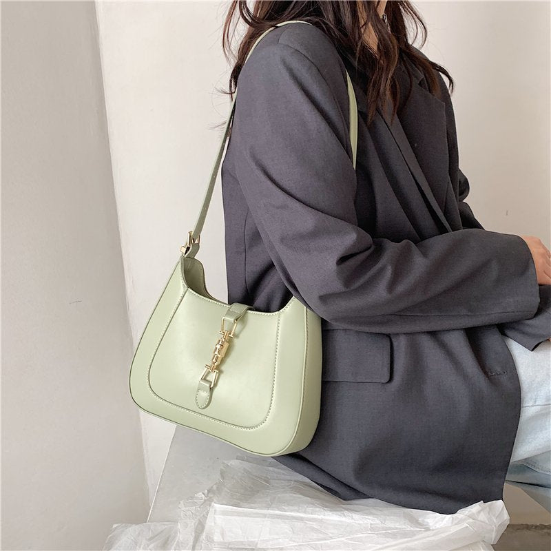 Baguette | Vintage Vegan Leather Shoulder Bag for Women