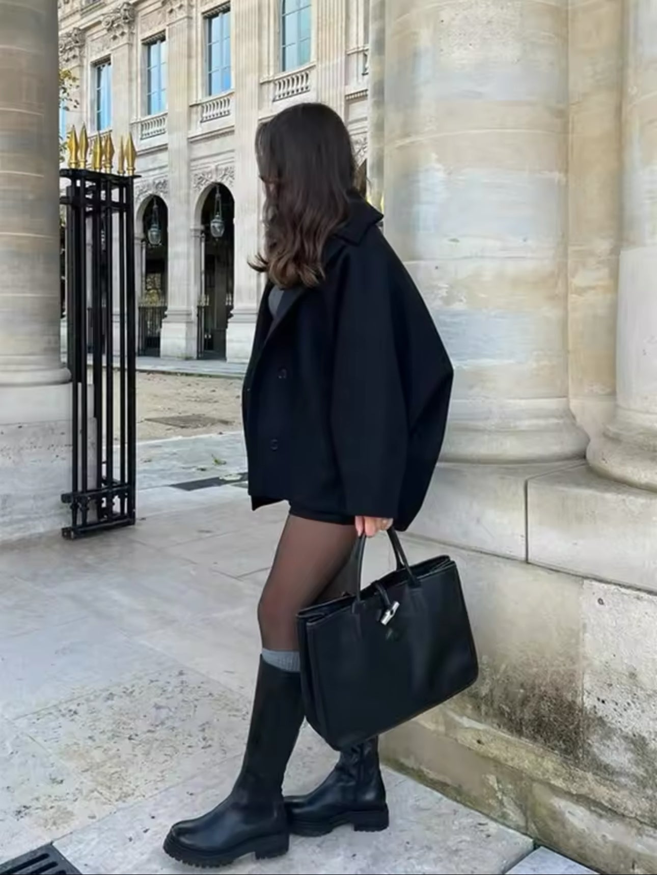 Acy | Oversized Wool Coat with Buttons