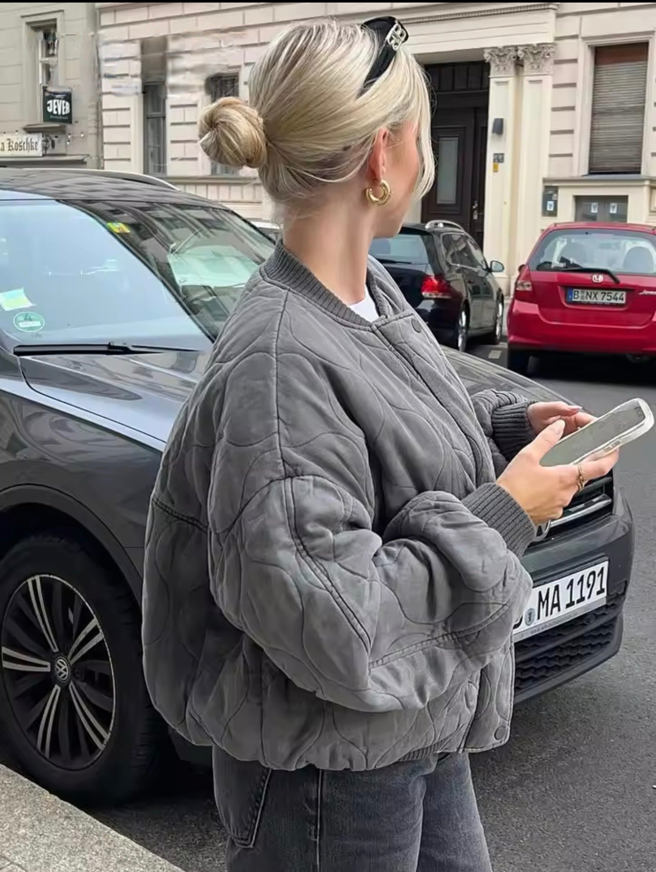 Lola | Cropped Bomber Jacket for Women