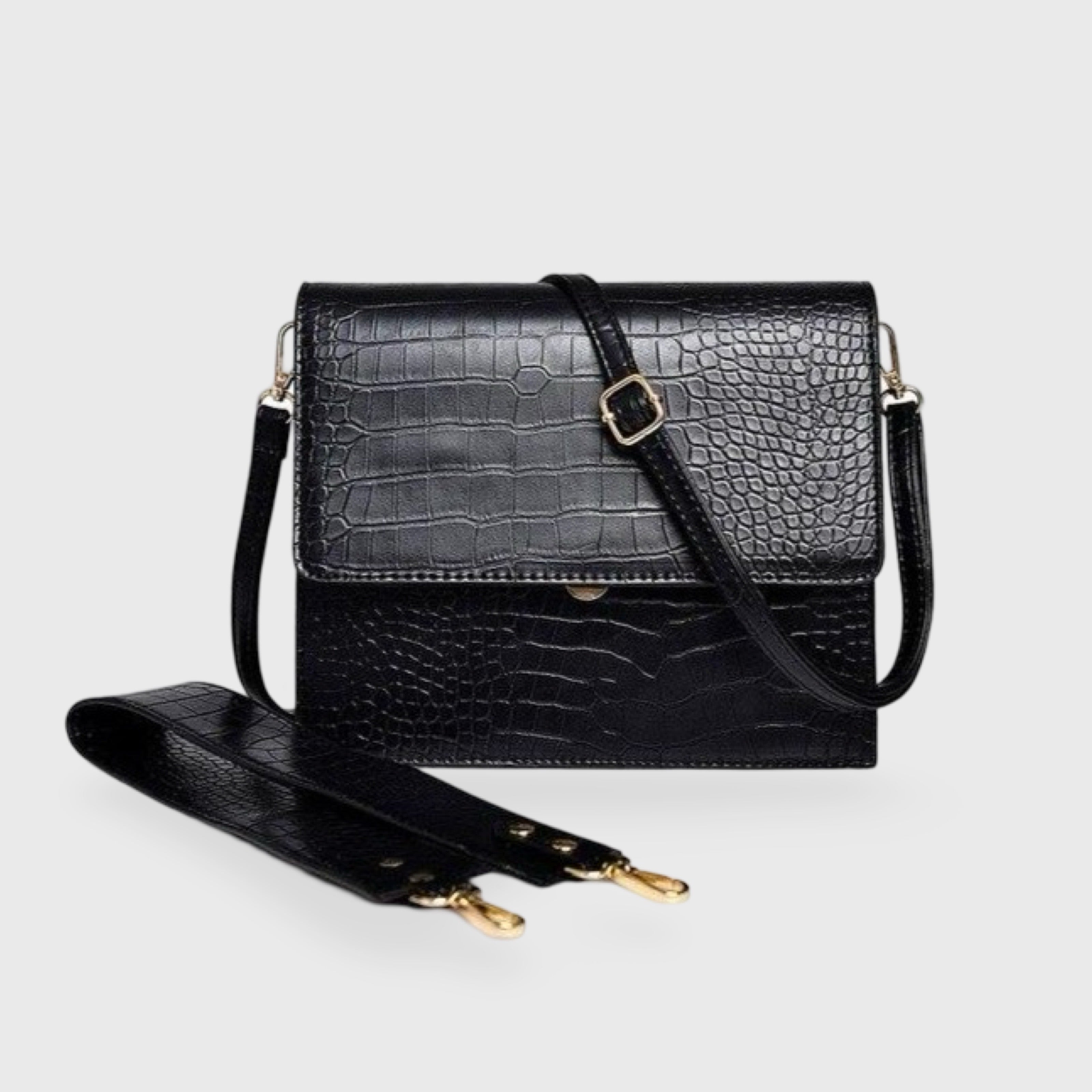 Diek | Mini Croc Shoulder Bag - Crossbody
