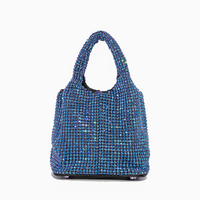 Glamorous Mini Handbag with Rhinestone Detail