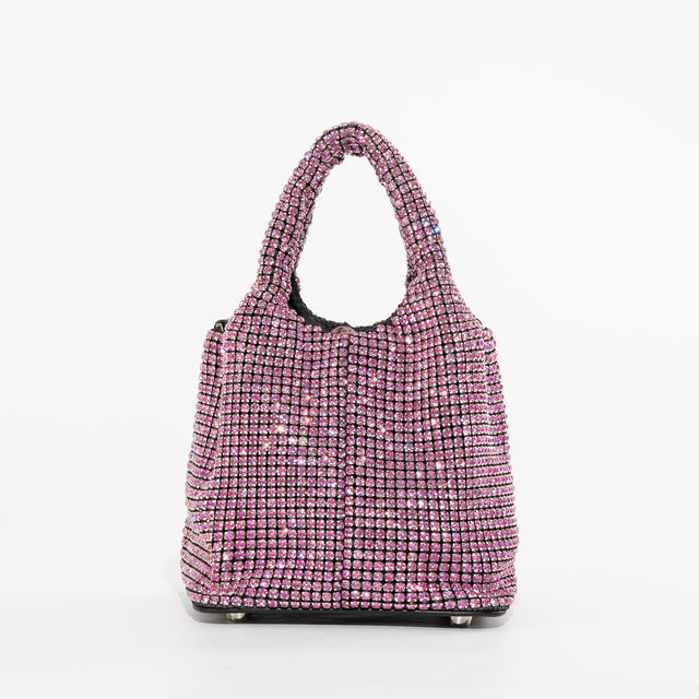 Glamorous Mini Handbag with Rhinestone Detail