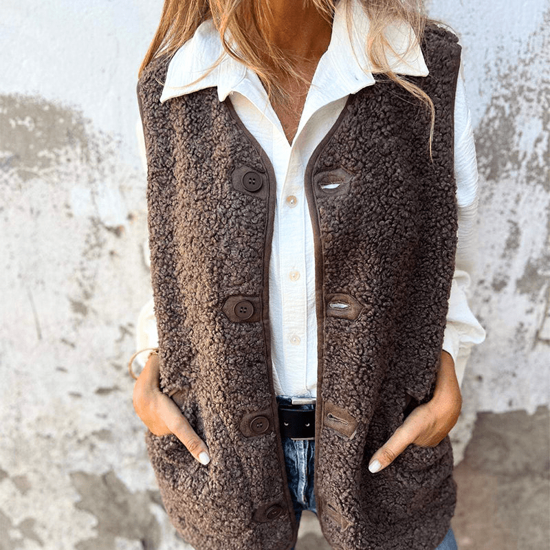 Aleida | Gilet Top for Women - Soft and Warm