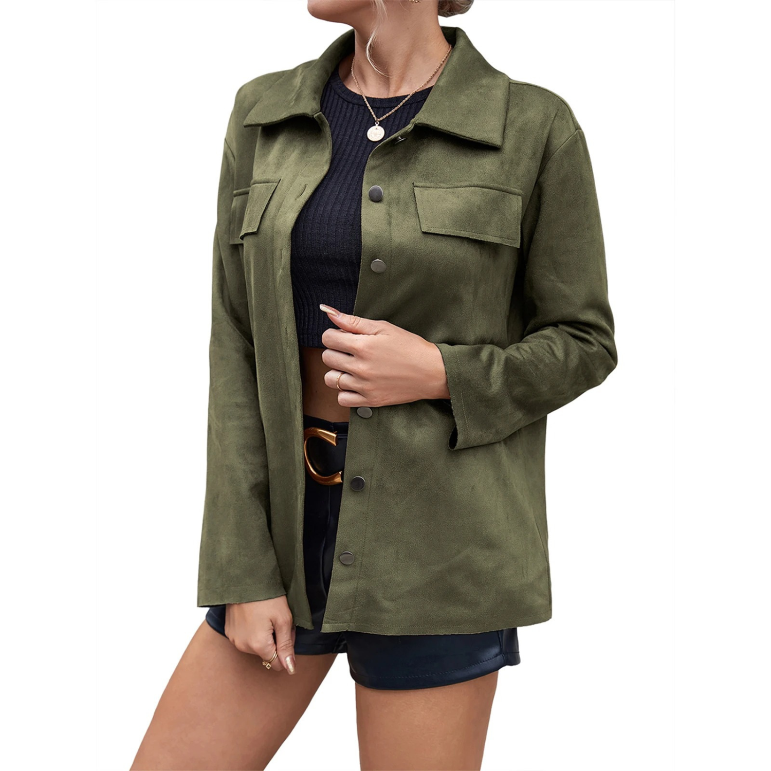 Oly | High-Quality Suede Coat for Women - Stylish and Versatile
