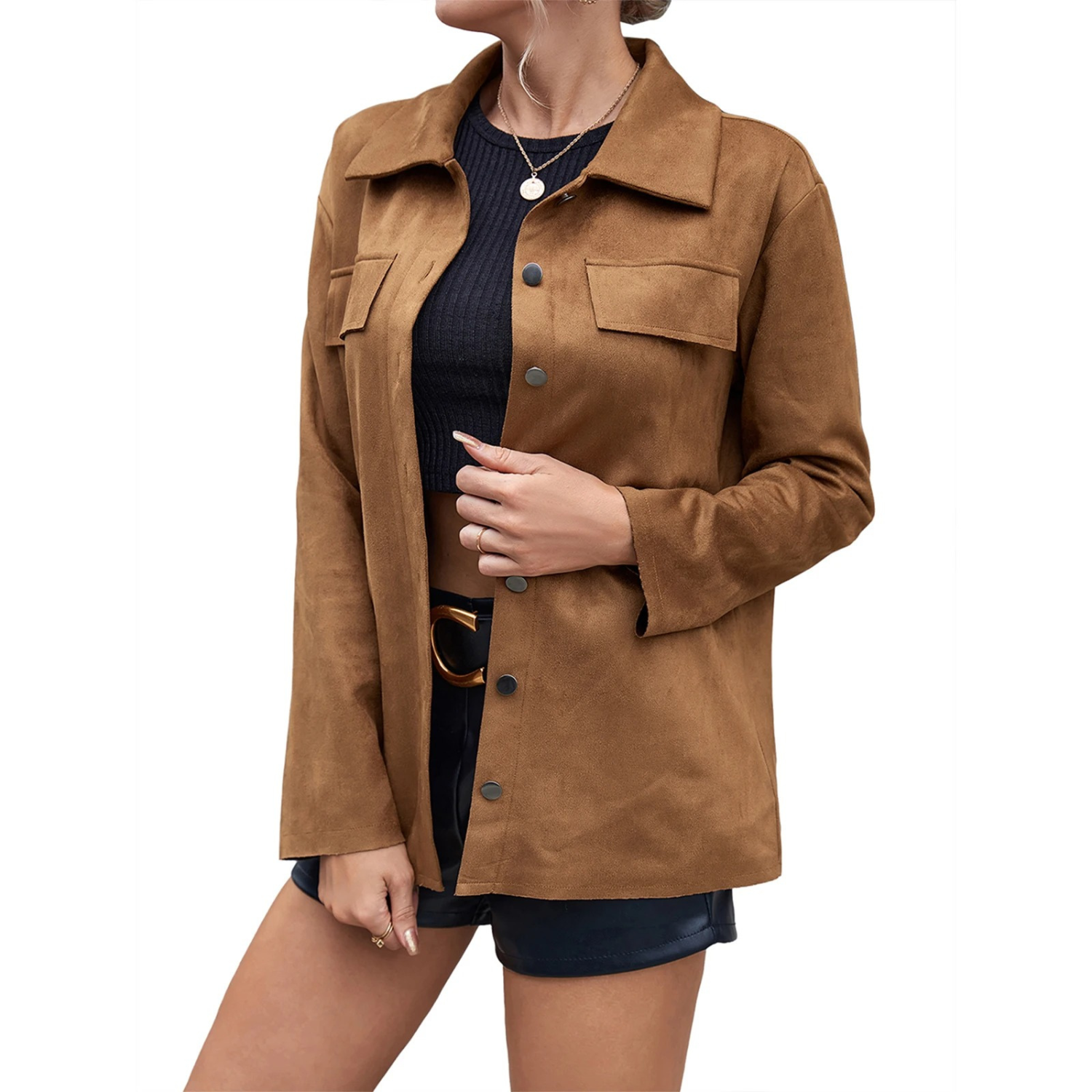 Oly | High-Quality Suede Coat for Women - Stylish and Versatile