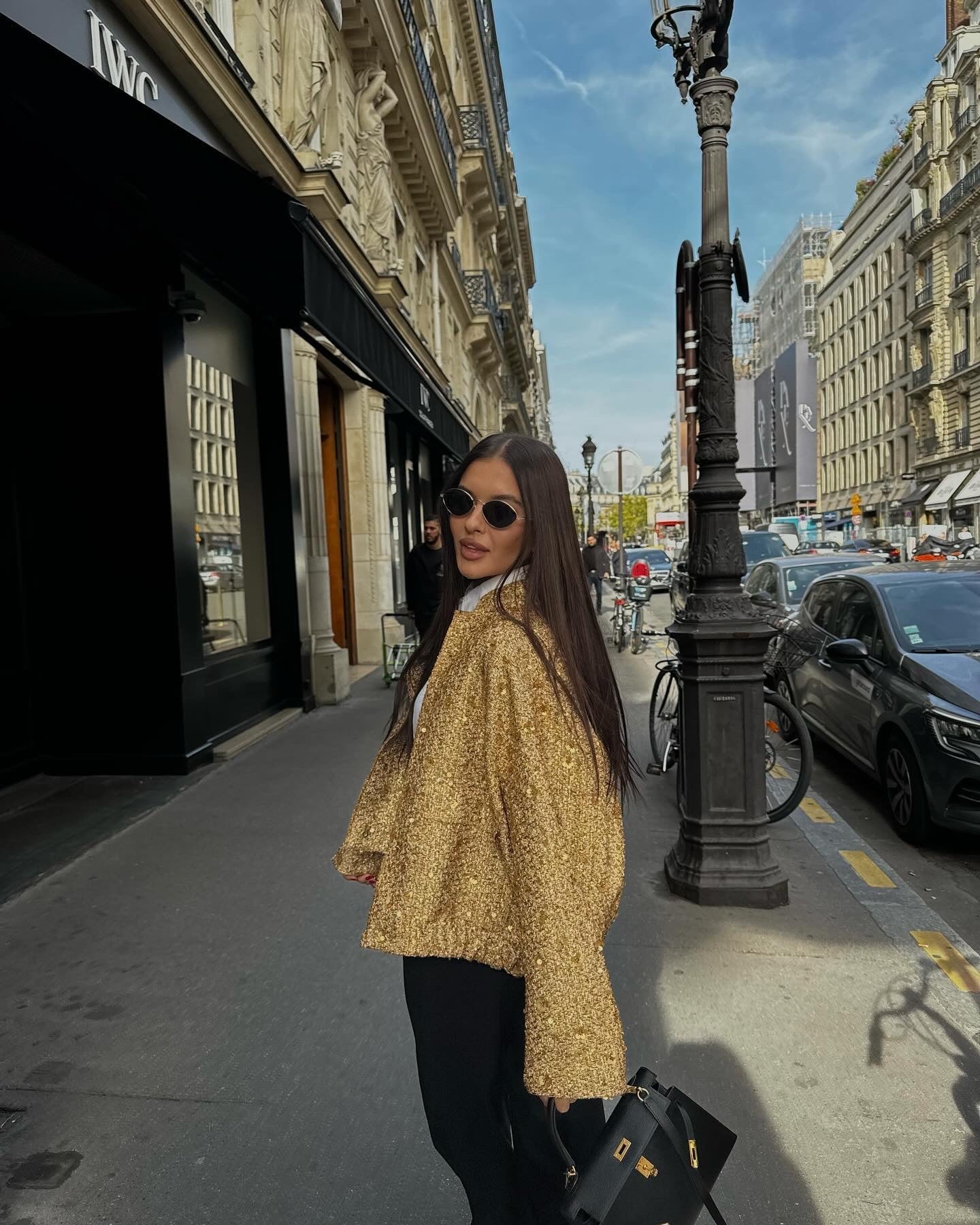 Jane | Luxe Mid-Season Jacket Black, Gold, Silver - Stylish and Comfortable