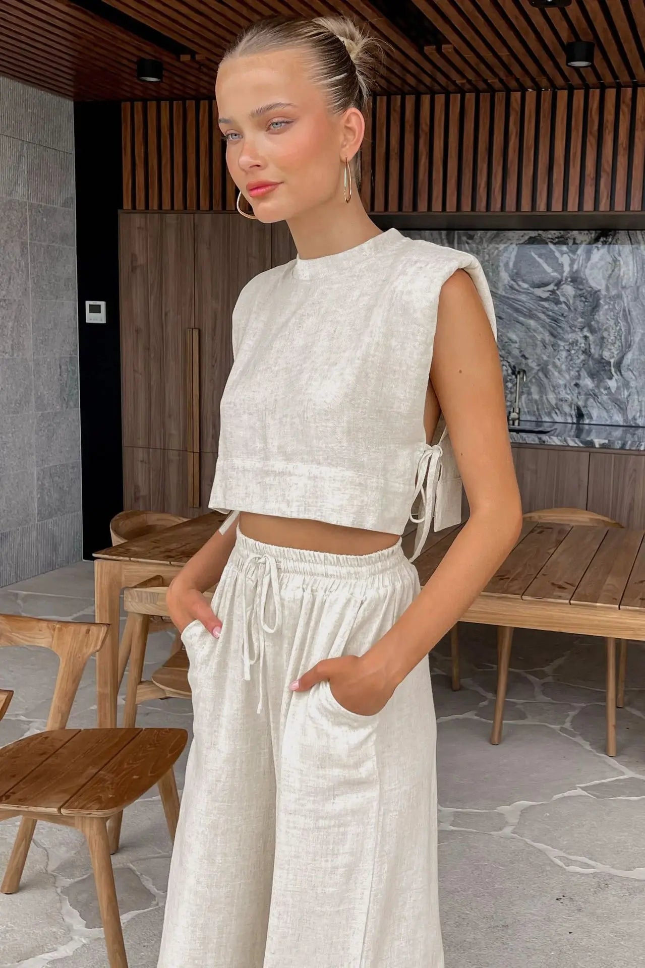 Fennella | Casual Chic Linen Two-Piece Set – Lightweight & Breathable